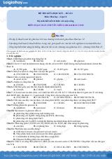 Đề số 6 - Đề thi giữa học kì I - Hóa học 12 có đáp án và lời giải chi tiết